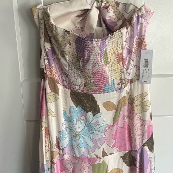 NWT Premier Armour Women’s Size 10 multicolored Ivory Hi-low Dress - Picture 10 of 10